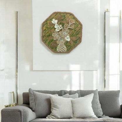 Jute Braided Octagonal Wall Piece (Pakistan)