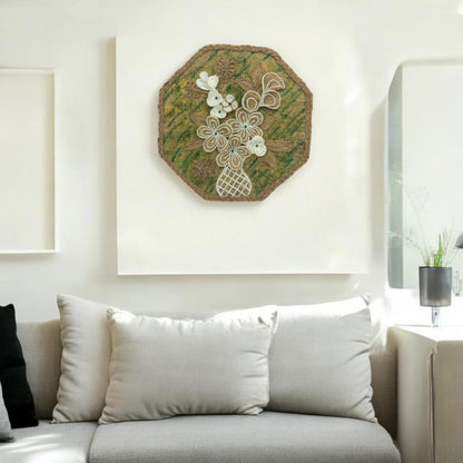 Jute Braided Octagonal Wall Piece (Pakistan)