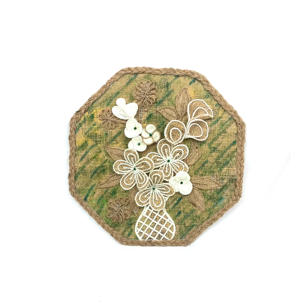 Jute Braided Octagonal Wall Piece