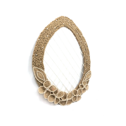 Oval Shaped Jute Braided Ring Wall Hanging (Pakistan)